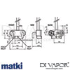Matki Swadling 2-2002 Absolute2 Retro Single Outlet Exposed Shower Valve Dimensions